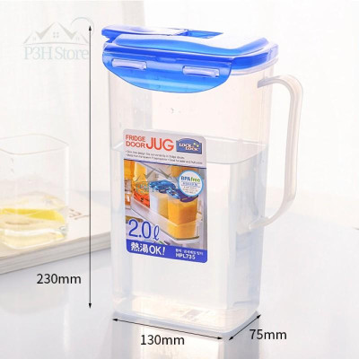 Bình nước Lock&Lock dạng rót Jug 1.5L/2L/3L HPL733 HPL735 HAP607 nhựa PP an toàn thực phẩm