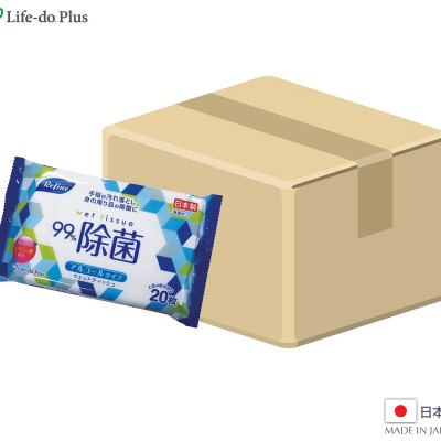 Khăn ướt khử trùng, không mùi Life-do.Plus (Loại có cồn) - Hàng nội địa Nhật Bản (#Made in Japan)