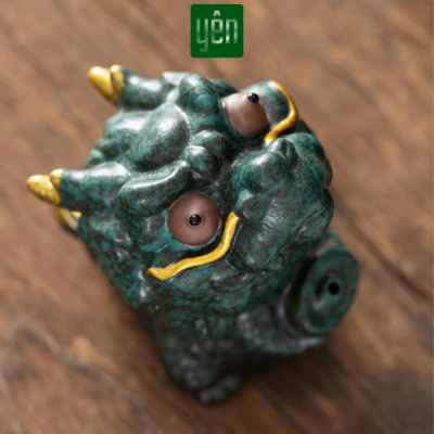 Đế Nhang Thảo Mộc Yên Tượng Kỳ Lân Gốm Sứ Xanh Trắng Yên Trang Trí Tâm Linh Thờ Cúng Thư Giãn