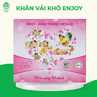 Khăn lau vải khô cao cấp Enjoy mềm dai đa năng giao nhanh chăm sóc bé yêu