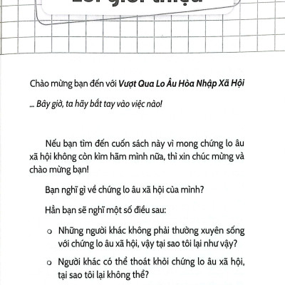 Vượt Qua Lo Âu Hòa Nhập Xã Hội