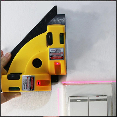 Dụng cụ đo eke nivo laser ke góc vuông đa năng , Máy đo góc vuông laze 90 độ
