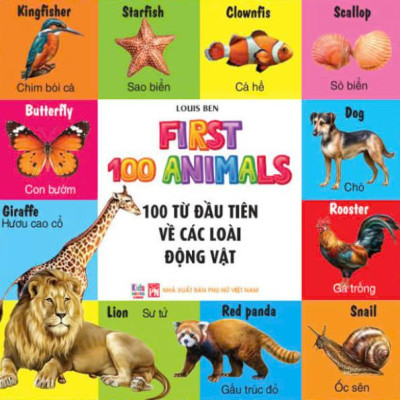 Sách - Bộ Sách 100 Từ Đầu Tiên Cho Bé (Bộ 4 Cuốn)