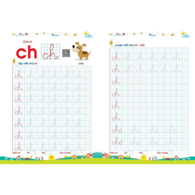 Sách - Bé Tập Tô Tập Viết Chữ To (Dành Cho Trẻ 4-6 Tuổi) - Bé Tự Tin Vào Lớp 1