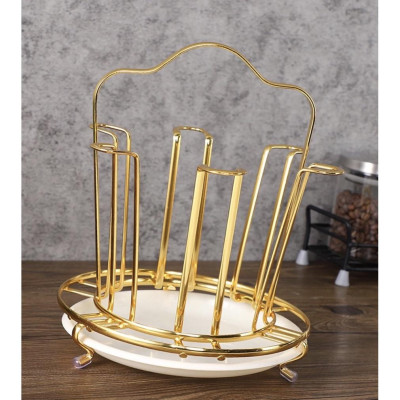 Set bình đựng nước uống thủy tinh kèm 6 cốc khay và giá úp cốc ( Giao khay  xanh ngẫu nhiên )