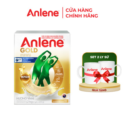 Sữa Bột Anlene Gold Hương Vanilla (Hộp giấy 1200g)