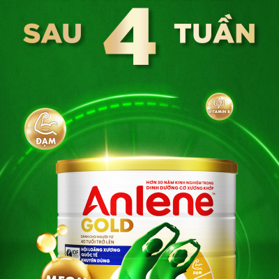 Combo 3 TPBS Anlene Gold hương vani 1.2kg - Tặng máy vắt cam