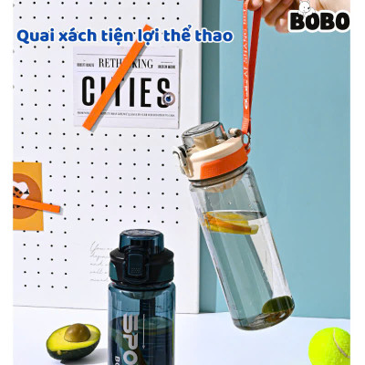 Bình Nước Thê Thao 650ML Có Khóa, Có Chia Vạch , Ron Chống Tràn , Bình Nhựa Tập Gym , Chạy Bộ , Sport Chất Liệu Nhựa PP An Toàn - Hàng chính hãng