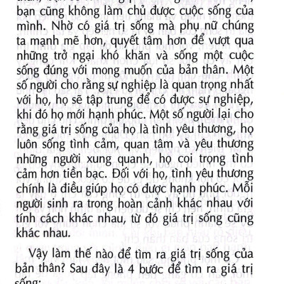 Phẩm Cách Cao Quý - Bản Lĩnh Nữ Hoàng - 30 Nguyên Tắc Vàng Của Phụ Nữ Hạnh Phúc