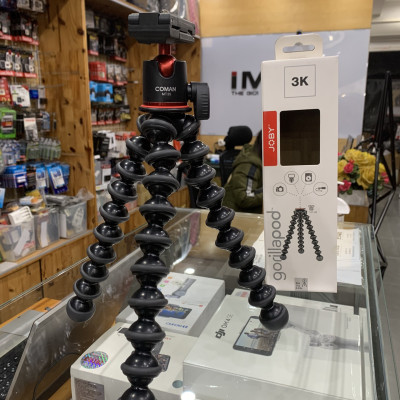 Chân xoắn Joby GorillaPod 3K + Ball Coman, Hàng chính hãng