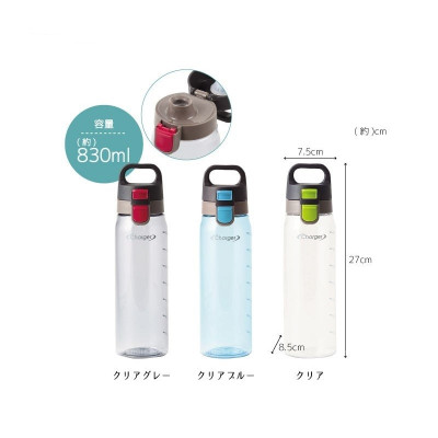 Combo bình nước Charger 830ml ( xanh lá ) làm từ nhựa tritan + cốc giữ nhiệt có nắp xoay 320ml ( màu Navy )