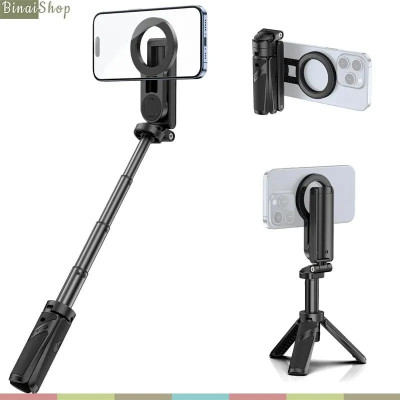 Ulanzi JJ03 - Tripod Đa Năng 3 Trong 1, Vòng Nam Châm MagSafe, Bluetooth Remote Và Xoay 360 Độ Cho Điện Thoại - Hàng chính hãng