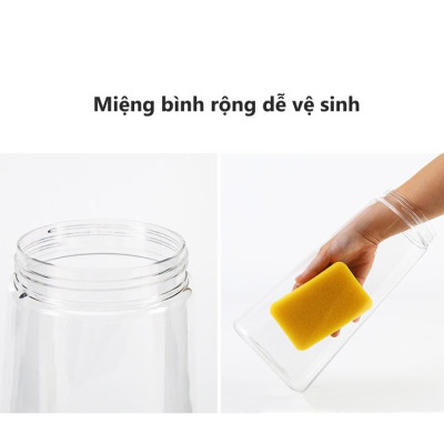 Bình nước nhựa LocknLock One Touch ABF631, ABF632 1.6, 2L, Hàng chính hãng, nhựa PP - JoyMall