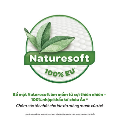 Tã/Bỉm dán Huggies Platinum NatureMade M64/L54/XL44 - Gói Jumbo - Hàng chính hãng