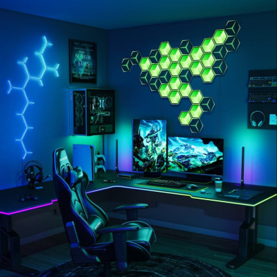 Đèn LED lục giác lắp ghép Govee Glide Hexagon Light Panels Ultra H606A | Ánh sáng đa diện siêu việt