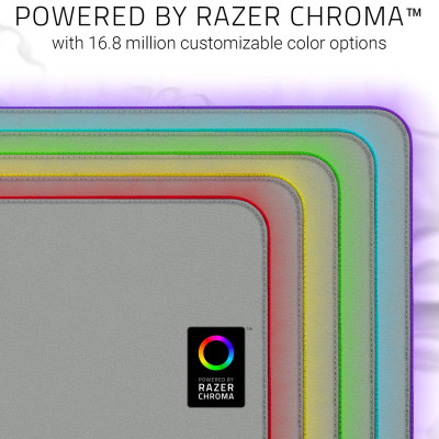 Razer Goliathus Extended Chroma Thảm lót chuột chơi game mềm cung cấp bởi Razer Chroma (Mercury/Quartz) - Hàng nhập khẩu