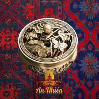 Lư Xông Trầm Hương PHƯƠNG BẢO ÂN - Đỉnh Đốt Nhang - Đồ Thờ Cúng Lư Hợp Kim Đồng thánh hoả Dầu Thơm Phòng Dầu Thơm trung trầm Nước Hoa tượng gỗ
