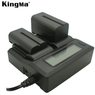 Sạc đôi Kingma BM021 dùng cho pin Sony NP-F570/770/970, Hàng chính hãng
