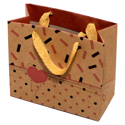 TÚI KRAFT NGANG NHÍ KN001 - 12.5 X 14 X 6.5 CM - NGẪU NHIÊN