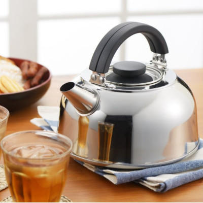 Ấm đun nước bếp từ kèm lọc trà Yoshikawa 2.8L, thiết kế đặc biệt giúp tối ưu phân phối đều nhiệt lượng trong quá trình đun nấu - nội địa Nhật Bản