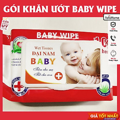 Khăn Giấy Ướt BABY WIPE Hộp 100 Tờ Tiện Cho Mẹ Tốt Cho Bé - Gói Khăn Giấy Ướt Cho Bé 