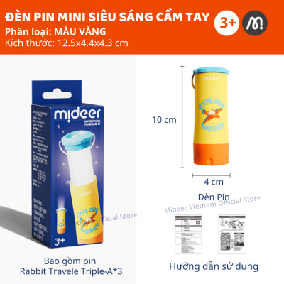 Đèn pin mini siêu sáng cầm tay cho bé Mideer Outdoor Adventure Flashlight