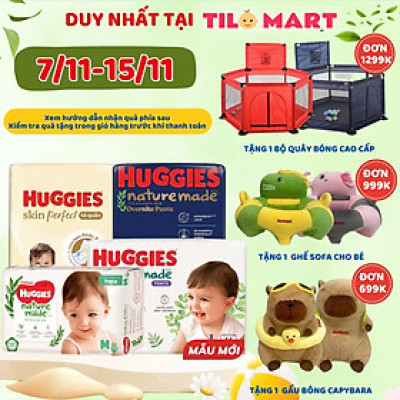 Tã/Bỉm dán Huggies Platinum NatureMade L54 (9-14kg)-Gói Jumbo 54 miếng