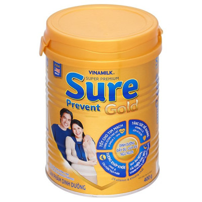 Sữa bột Vinamilk Sure Prevent Gold giúp hệ xương khớp chắc khỏe lon 900g