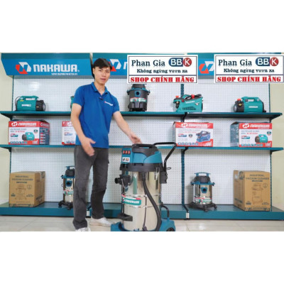 Hàng chính hãƞg, Máy Hút Bụi Công Nghiệp -Văn Phòng-Xưởng NAKAWA 80 Lít, Công Suất 4800W, Hàng chính hãƞg, BH 1 năm