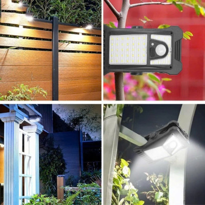 Đèn Kẹp Năng Lượng Mặt Trời Cảm Biến Cơ Thể Chống Nước, Đèn Sân Vườn Siêu Sáng Đa Chức Năng - HÀNG CHÍNH HÃNG MINIIN