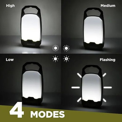 Bộ 2 đèn xách tay dùng trong cắm trại dùng Pin sạc SWISS+TECH ST001104AE - Hàng chính hãng