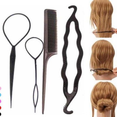 Bộ 4 Dụng Cụ Làm Tóc Tiện Lợi (Đen)