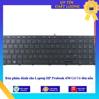 Bàn phím dùng cho Laptop HP Probook 450 G3 Có đèn nền  - Hàng Nhập Khẩu New Seal