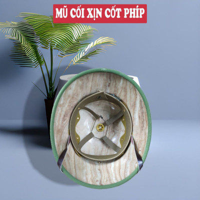 Mũ cối tàu cốt phíp hàng thửa- thích hợp làm quà tặng biếu sếp,siêu cứng,không ngấm nước,đốt không cháy,vải gabadin tô châu