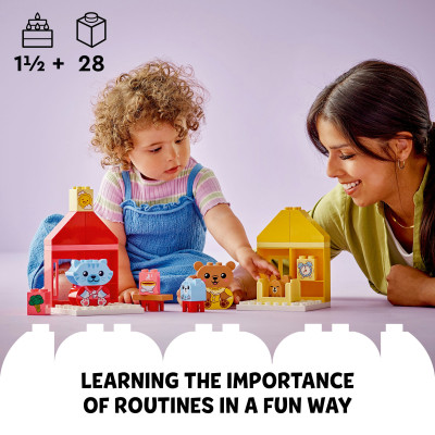 LEGO DUPLO 10414 Đồ chơi lắp ráp Phòng ăn và phòng ngủ của bé (28 chi tiết)
