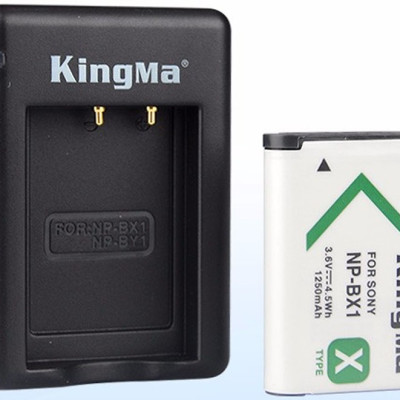 Combo 1 pin 1 sạc đôi Kingma for Sony NP-BX1 - Hàng chính hãng