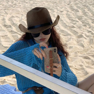 Nón cao bồi nam Mũ cao bồi nữ đi biển rộng vành chống nắng UV  thoáng mát gấp gọn Panama thời trang Korea dona22032001