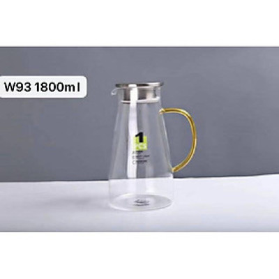 Bình đựng nước thủy tinh chịu nhiệt lên tới 400 độ C - 1800ml 