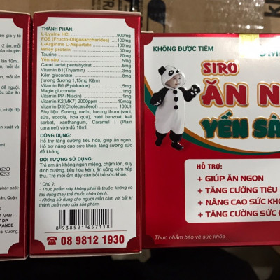 Lisse Siro ăn ngon yến sào Fukid ( hộp 20 ống) - Ăn ngon, kích thích tiêu hoá, tăng miễn dịch cho trẻ