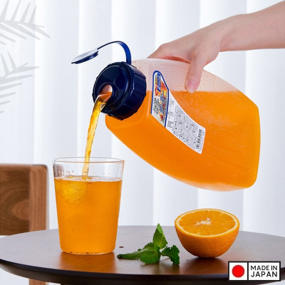 Bộ 2 bình nhựa có nắp đậy chịu nhiệt cao cấp với dung tích 2000ml - Hàng Nội Địa Nhật