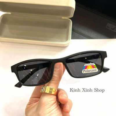 Kính Râm Cận, Kính Mắt Thời Trang Mắt Vuông Form Nhỏ Gọng Nhựa Đen Ultem Cho Nam Nữ