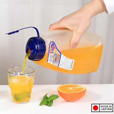 Bình nhựa có nắp đậy chịu nhiệt cao cấp với dung tích 2000ml - Hàng Nội Địa Nhật