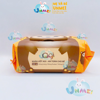 Khăn Ướt Agi Không Hương (100 Tờ) - Giao Mẫu Ngẫu Nhiên