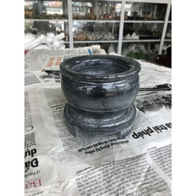 Lư hương, bát hương, bát nhang trang trí bàn thờ đá cẩm thạch vân đen