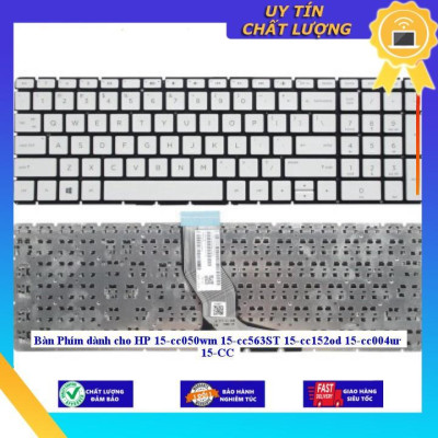 Bàn Phím dùng cho HP 15-cc050wm 15-cc563ST 15-cc152od 15-cc004ur 15-CC - Màu Bạc ko led - Hàng Nhập Khẩu New Seal