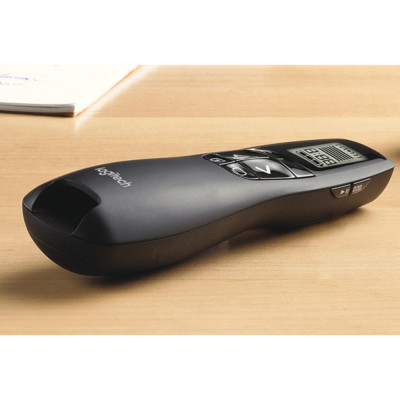 Bút trình chiếu LOGITECH R800 - Có màn hình LCD, phạm vi kết nối 30M - Hàng chính hãng - Bảo hành 36 tháng