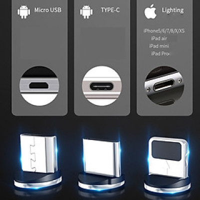 Dây cáp sạc siêu nhanh 5A kết nối cổng Micro USB/Type-C /Light ning IOS tùy chọn cho iPhone IOS Android - miếng lót chuột