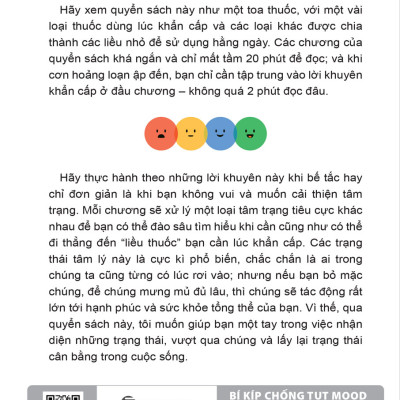 Bí kíp chống tụt mood - Tác giả Dr. Olivia Remes - hiểu rõ cảm xúc của bản thân và học cách quản lý cảm xúc để điều chỉnh