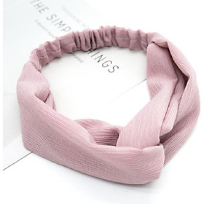 Băng đô màu hồng phấn mẫu mới phong cách Hàn Quốc