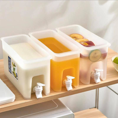 Bình Đựng Nước Có Vòi 3,5L  Để Trong Tủ Lạnh Tiện Lợi Đa Năng Ngăn Nắp Loại 1 - Hàng Chính Hãng MINIIN